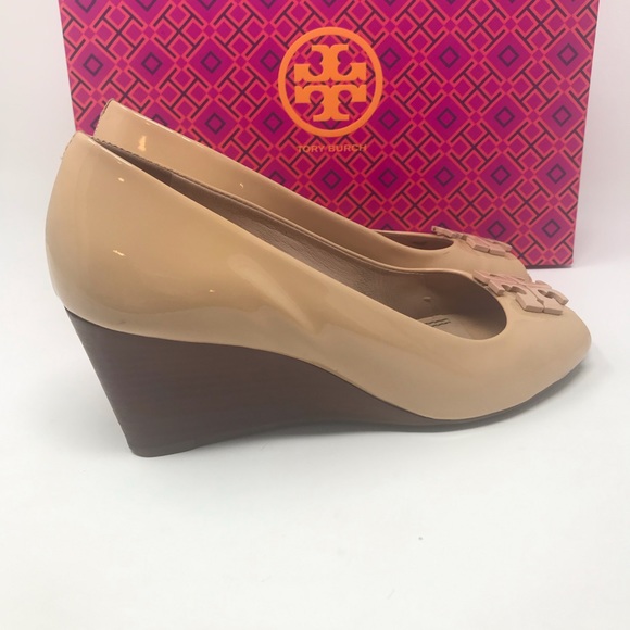 Tory Burch Lowell peep toe wedge 7.5 - Picture 5 of 8